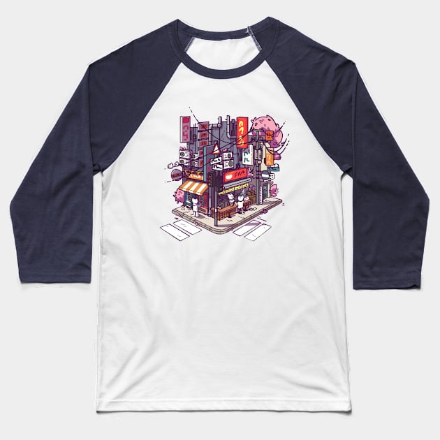 tiny tokyo Baseball T-Shirt by mestiso